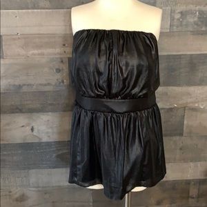 Beautiful Black Lane Bryant Strapless Top